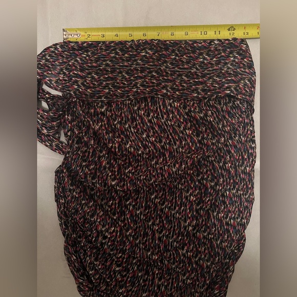 Ba&sh Silk Blend Ruched Tie Waist Dina Skirt Medium - Picture 13 of 14